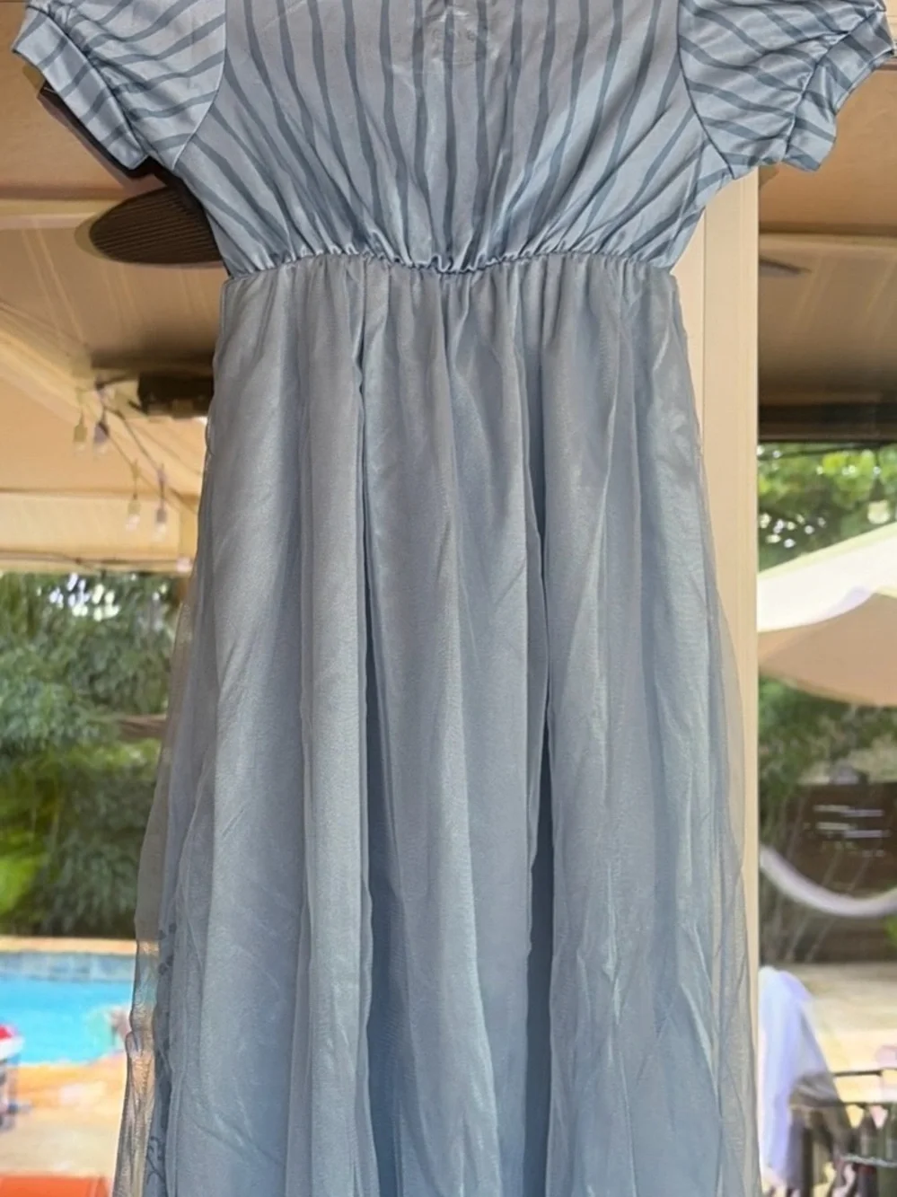 Light Blue Girls' Dress with Skull Motif - Kids Dresses choose your size